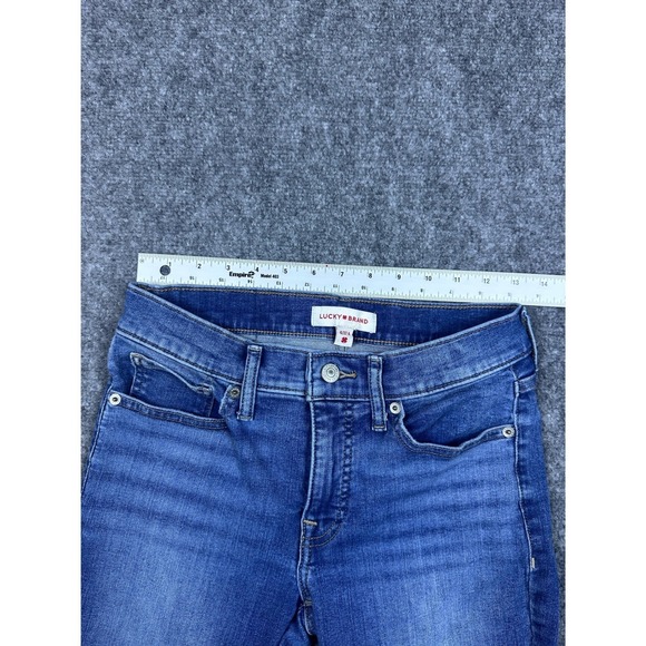 Lucky Brand Jeans Women Blue Denim Skinny Mid Rise Size 4/27A - Picture 5 of 9